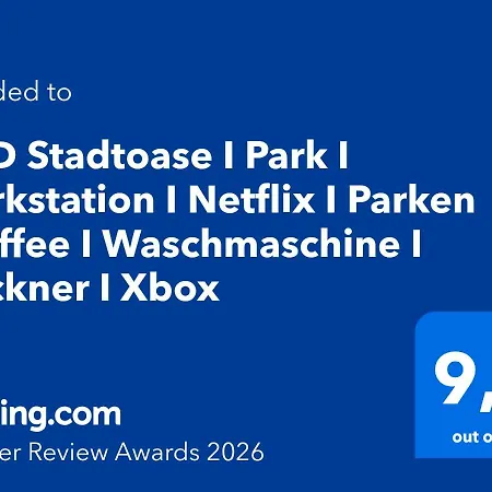 Dnd Stadtoase I Park I Workstation I Netflix I Parken I Kaffee I Waschmaschine I Trockner I Xbox *